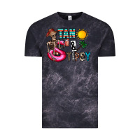 Cloud Black Tan Tipsy Vintage Tee - CowhideDigitalArt