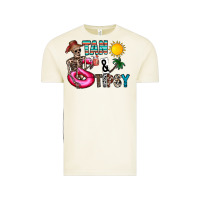 Vintage Arctic Tan Tipsy Vintage Tee - CowhideDigitalArt
