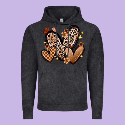 Melanin Hearts Vintage Hoodie Designed By Zillion Design Studio