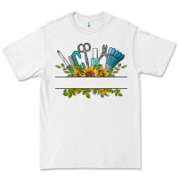 White customize nail tools with sunflower Premium Tee - BarkalooDesign
