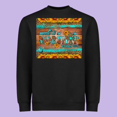 Made To Worship Tumbler Heavyweight Sweatshirt Designed By Hra Design Shop