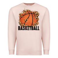 Pale Pink custom name basketball Premium Sweatshirt - MaliasSmallBusiness