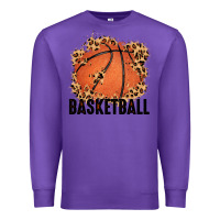 Purple custom name basketball Premium Sweatshirt - MaliasSmallBusiness