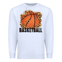 White custom name basketball Premium Sweatshirt - MaliasSmallBusiness