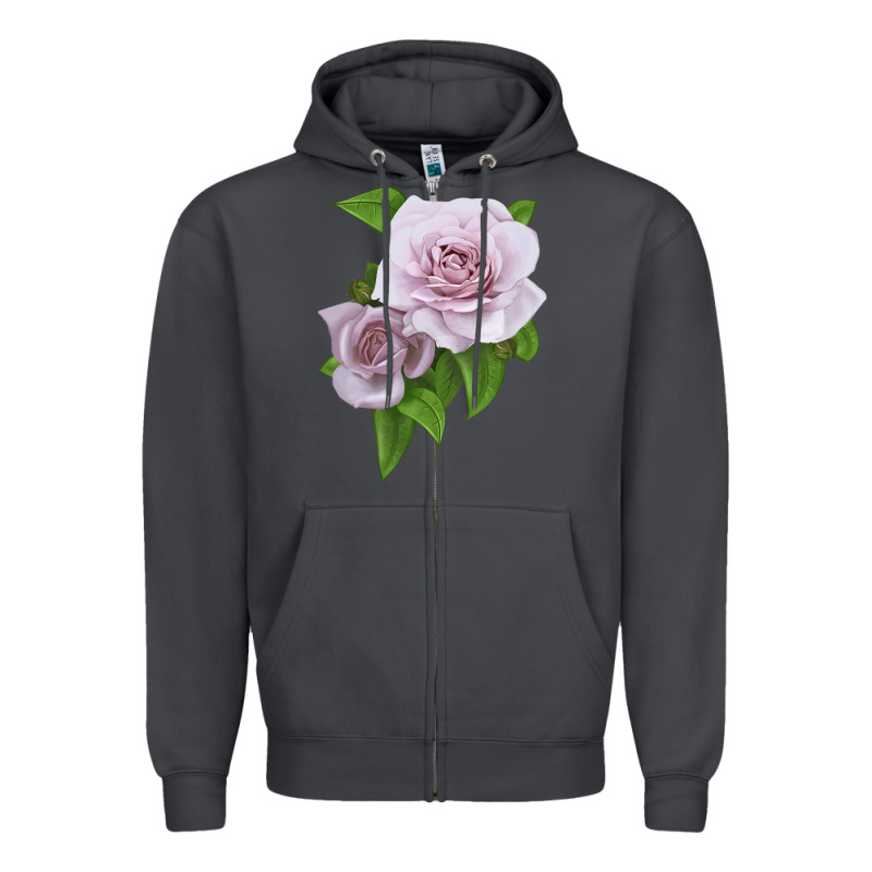 Silver Lining Rose Zipper Hoodie by LillyAllenDesigns | Teevron