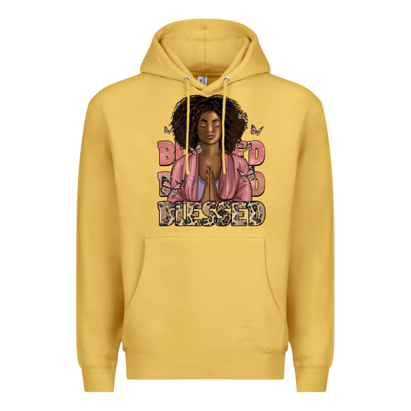 Blessed Black Woman Premium Hoodie by Artiststas | Teevron