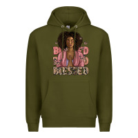 Army Green blessed black woman Premium Hoodie - Artiststas