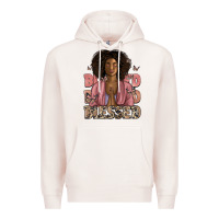 Pale Pink blessed black woman Premium Hoodie - Artiststas