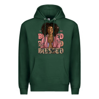 Sports Green blessed black woman Premium Hoodie - Artiststas
