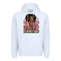 White blessed black woman Premium Hoodie - Artiststas