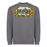 Storm faith cross and sunflower license plate Heavyweight Sweatshirt - HRA Design Shop