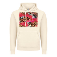 Vintage Artic valentine's day cowhide leopard background Vintage Hoodie - JahusDesignShop