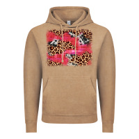 Vintage Coffee valentine's day cowhide leopard background Vintage Hoodie - JahusDesignShop