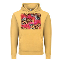 Vintage Mustard valentine's day cowhide leopard background Vintage Hoodie - JahusDesignShop