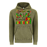 Vintage Olive i paused my game to celebrate juneteenth Vintage Hoodie - Zillion Design Studio