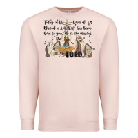 Pale Pink nativity Premium Sweatshirt - MaliasSmallBusiness