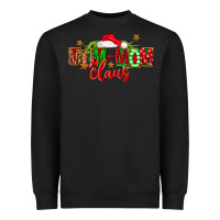 Black christmas mom mom claus Heavyweight Sweatshirt - FaDigitalArtStudio