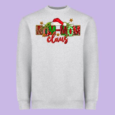 Christmas Mom Mom Claus Heavyweight Sweatshirt Designed By Fadigitalartstudio