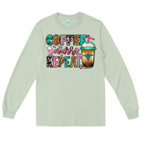 Matcha nurse coffee repeat Long Sleeve Tee - Jasminsmagicworld