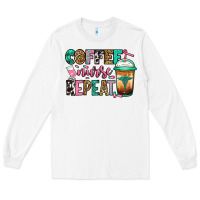 White nurse coffee repeat Long Sleeve Tee - Jasminsmagicworld