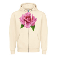 Sandshell Perfume Delight Rose Zipper Hoodie - LillyAllenDesigns