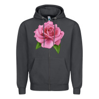 Smoke Perfume Delight Rose Zipper Hoodie - LillyAllenDesigns