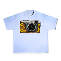 Grape Ice sunflower leopard vintage camera Urban Heavy Tee - FaDigitalArtStudio