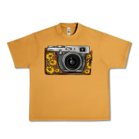 Peanut Butter sunflower leopard vintage camera Urban Heavy Tee - FaDigitalArtStudio