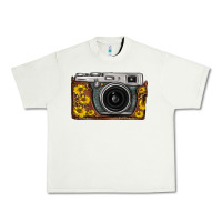 Pistachio sunflower leopard vintage camera Urban Heavy Tee - FaDigitalArtStudio