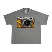 Tornado sunflower leopard vintage camera Urban Heavy Tee - FaDigitalArtStudio