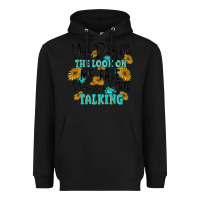 Black you despite the lok on my face you are still talki Heavyweight Hoodie - MaliasSmallBusiness