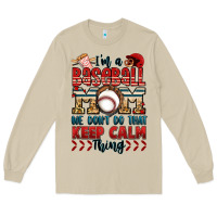 Mushroom i'm a baseball mom we don't do that keep calm thin Long Sleeve Tee - Jasminsmagicworld