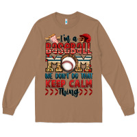 Toasted Coconut i'm a baseball mom we don't do that keep calm thin Long Sleeve Tee - Jasminsmagicworld
