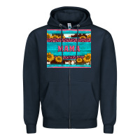 Navy cowhide leopard sunflowers mama Zipper Hoodie - BarkalooDesign