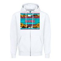 White cowhide leopard sunflowers mama Zipper Hoodie - BarkalooDesign