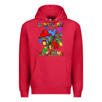 Cardinal rawsomely different autism t rex Premium Hoodie - Artiststas