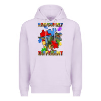 Lilac rawsomely different autism t rex Premium Hoodie - Artiststas