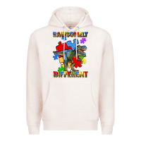 Pale Pink rawsomely different autism t rex Premium Hoodie - Artiststas
