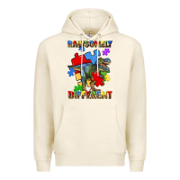 Tofu rawsomely different autism t rex Premium Hoodie - Artiststas