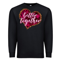 Black better together Premium Sweatshirt - NancyCooperArtShop