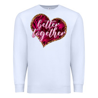 White better together Premium Sweatshirt - NancyCooperArtShop