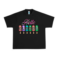 Black hello summer Urban Heavy Tee - CowhideDigitalArt