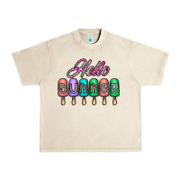 Sandshell hello summer Urban Heavy Tee - CowhideDigitalArt