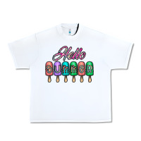 White hello summer Urban Heavy Tee - CowhideDigitalArt