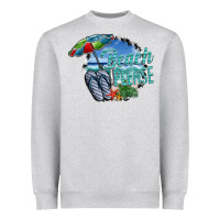 Heather Grey beach please Heavyweight Sweatshirt - SublimationCraftShop