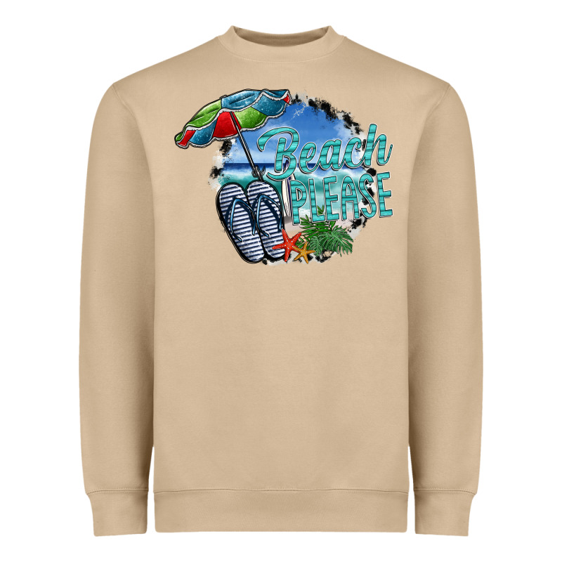 Beach Please Heavyweight Sweatshirt by SublimationCraftShop | Teevron