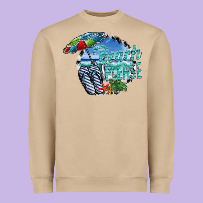 Beach Please Heavyweight Sweatshirt Designed By Sublimationcraftshop