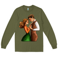 Army Green valentines day couple Long Sleeve Tee - AdoDesignShop