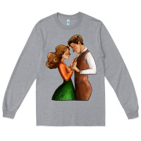 Heather Grey valentines day couple Long Sleeve Tee - AdoDesignShop