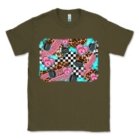 Army Green race day background Classic Tee - AdoDesignShop